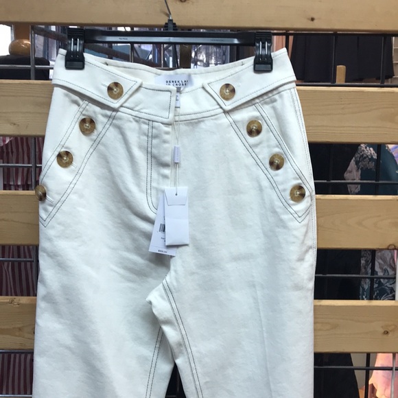 NWT,Derek Lam 10 Crosby Culotte Pant,off white - Picture 8 of 15